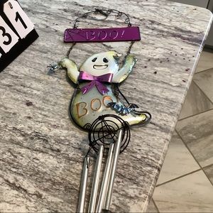 Metallic Halloween wind chime